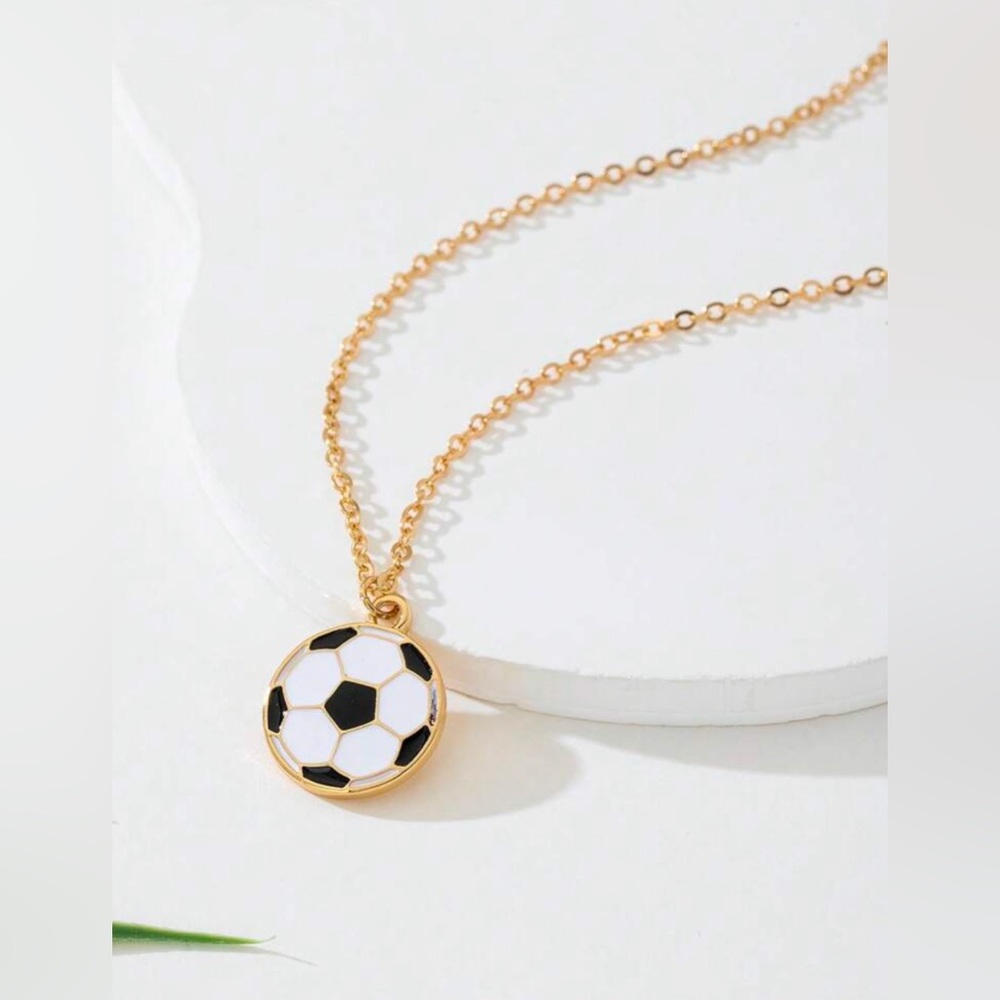 Soccer Ball Pendant Necklace